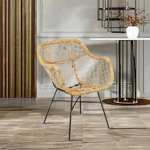 Silla de Comedor BENTANI, Diseño Moderno y Antiguo, Silla de Comedor de Metal para Oficina y Hogar, Cómoda, Hecha en Indonesia - Product Image 3