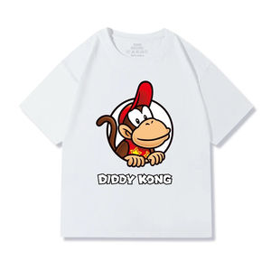Camiseta de Mario Super para Hombre, Ropa Combinada para Parejas, Camiseta de Manga Corta con Cuello, Camiseta Moderna para Mujer - Product Image 4