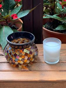 Fournisseur de premier plan, bougeoirs en verre mosaïque multicolores personnalisés disponibles au prix du marché - Product Image 6