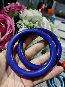 Kaimei เครื่องประดับแฟชั่น2025อะคริลิคสีแดงหน้ากว้างเป็นมิตรกับสิ่งแวดล้อมงานแต่งงานหรูหราอุปกรณ์เสริมแฮนด์เมดคุณภาพสูงสีดำรูปทรงเรขาคณิต - Product Image 2