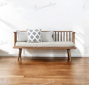 Nuevo diseño cómodo sofá cama ratán sala de estar sofás relajados Patio 2 plazas salón sofá para sala de estar balcón jardín - Product Image 1