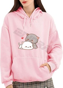 เสื้อสเวตเชิ้ตมีฮู้ดลำลองสำหรับผู้หญิงผ้าฝ้ายมีฮู้ดลำลองทันสมัย - Product Image 2
