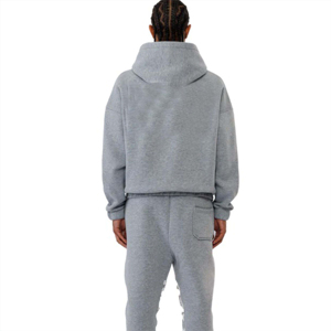 Sweat à capuche zippé de haute qualité pour hommes confortable et élégant parfait pour une tenue décontractée et des activités de plein air - Product Image 3