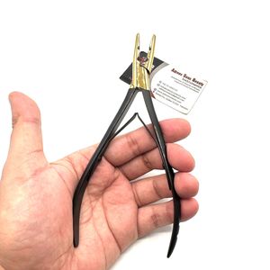 Pince d'extension de cheveux microbilles à deux trous Impression de logo personnalisé en gros Service OEM en acier inoxydable - Product Image 3