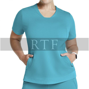 Tops de Enfermería de talla grande personalizados, uniformes de fregado antiarrugas transpirables de estilo moderno para conjuntos de médicos de otoño - Product Image 5