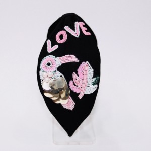 Beaded <b>Headband</b> Affordable Traditional Top Knot Floral Hand Embroidered <b>Headband</b> <b>for</b> Girls and <b>Women</b> with One Size Fit - Product Image 4