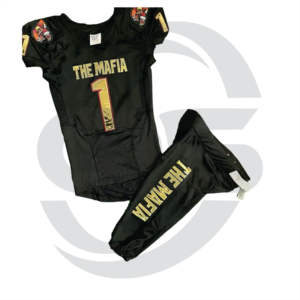 Haute Qualité 100% Polyester Américain Rugby Uniforme Conception Personnalisée Sublimation Football Américain Maillot Court Respirant Plus La Taille - Product Image 4