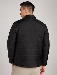Wholesale Outdoor Light Warm Duck <b>Feather</b> Custom Logo Nylon Black colour Winter Bubble Puff Filled <b>Down</b> Puffer Jackets for Men's - Product Image 2