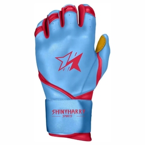 <b>Best</b> Quality Custom Men's Baseball Batting Gloves Breathable Leather with Long for Adults & Youth - Product Image 2