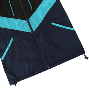 Chaqueta cortavientos de diseño más demandado para hombre, chaqueta cortavientos de mejor diseño antiarrugas de tarifa barata de colores contrastantes para hombre - Product Image 2