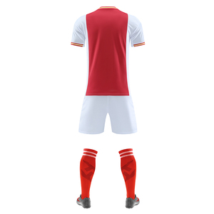 Uniforme de fútbol personalizado para adultos, 100% poliéster, impermeable, de secado rápido, con logotipo de impresión personalizado, kit deportivo de Nueva Jersey - Product Image 4