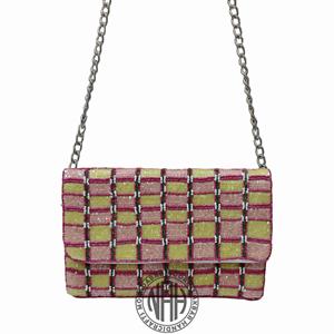 Bolso de mano estilo bohemio para mujer, bolso de mano con cuentas y colorido con correa de cadena, suministro a granel, exportador de bolsos - Product Image 5