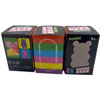 Boneka Beruang Silikon Lucu Laris Manis, Tekstur Lembut Berkilau, Slow Rebound, Pereda Kecemasan, Mainan Mini Fidget