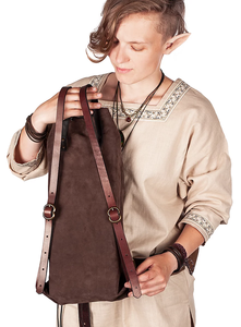 Mochila Bolsa-Globetrotter Una práctica Mochila de cuero para excursionistas y aventureros - Product Image 5