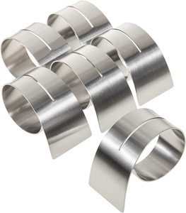 Anillo de acero inoxidable para servilletas, anillo para servilletas de diseño moderno, precio asequible, nuevo - Product Image 1