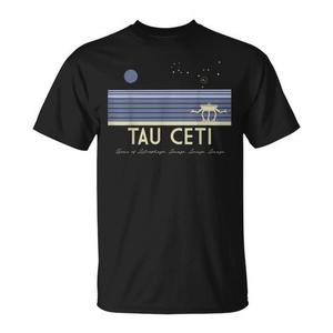 T-shirt promotionnel sur le thème de la visite de Tau Ceti et de Rocky - Product Image 1