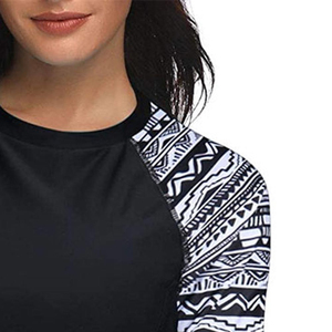 Camisa de protección contra sarpullidos de compresión de diseño personalizado para mujer UPF50 + Anti-UV transpirable mangas completas sublimación impresa para MMA OEM - Product Image 6