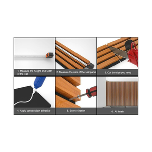 Paneles de madera acústicos de goma para el hogar y la oficina de diseño moderno, fabricante al por mayor, paneles de pared para muebles con descuento de Vietnam - Product Image 6