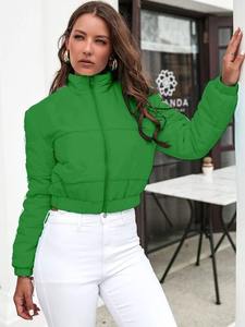 Chaqueta acolchada cálida ligera de Invierno para mujer, recién llegada, tamaño y Color personalizados, diseño de burbujas a prueba de viento, método de tejido - Product Image 3