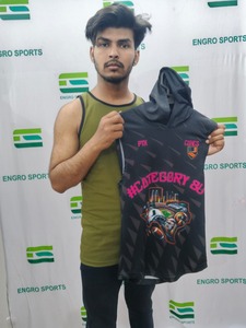 Fabricante Engro ropa deportiva uniformes industria manga corta con capucha baloncesto tiro camisa personalizada sublimación impresión caliente conjunto - Product Image 4