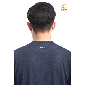 002-เสื้อผ้าผู้ชายเสื้อยืดผู้ชายแห้งเร็วระบายอากาศได้ดีกำหนดโลโก้95% 5% โพลีเอสเตอร์สแปนเด็กซ์ชุดกีฬาสำหรับฟิตเนสเนส - Product Image 4