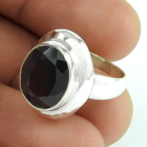 Exclusive Designer Natural <b>Black</b> <b>Onyx</b> Gemstone 925 Solid Silver <b>Rings</b> Engagement & Wedding <b>Rings</b> Dainty Birthstone <b>Rings</b> OEM ODM - Product Image 1