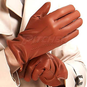 Guantes de Pantalla Táctil de Cuero Ecológicos de Alta Calidad con Logotipo Personalizado de Marca Privada, Transpirables para Invierno y Actividades al Aire Libre - Product Image 2