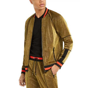 เสื้อแจ็คเก็ตสตรีทแวร์ดิสโก้สำหรับผู้ชาย INC International Concepts สีเหลือง ขนาดเล็ก น้ำหนักเบา กันลม และสะท้อนแสง กันน้ำ - Product Image 1