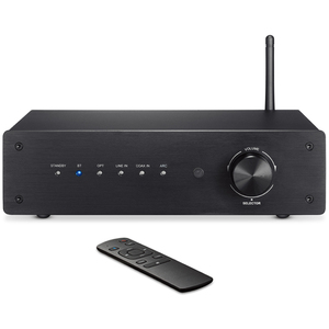Potente Amplificador <span class=keywords><strong>HiFi</strong></span> Sólido de 100Wx2 Clase D, <span class=keywords><strong>Receptor</strong></span> de Audio Estéreo de 2.0 o 2.1 Canales <span class=keywords><strong>para</strong></span> Sonido en Casa - Product Image 1