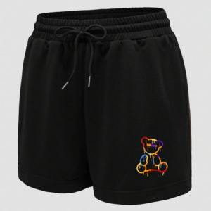 Shorts de yoga pour femmes, taille mi-haute, imprimés, pour la salle de sport, la course à pied, avec poche, respirant, en molleton, décontracté, coupe ample - Product Image 1
