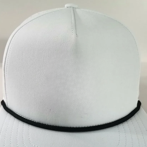 VN, venta al por mayor, gorra de béisbol de Golf personalizada de 5 paneles, agujeros cortados con láser deportivos, ala plana, parche bordado, Logo, cuerda trasera de plástico - Product Image 3