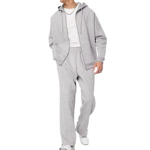Men's Customizable 380 GSM French Terry Sweatsuit Breathable <b>Baggy</b> Oversized Hoodie <b>Joggers</b> Set Winter Casual Two Piece - Product Image 3