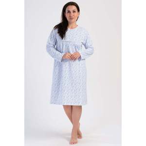 KADIN PATLI UZUN KOL IKI IPLIK XXL GECELIK - AZUL - AZUL - Product Image 1