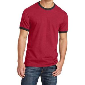 Venta al por mayor 2025 hombres de alta calidad de manga corta cuello redondo Camiseta diseño en blanco ropa de verano 100% algodón 220 gramos peso de la tela - Product Image 1