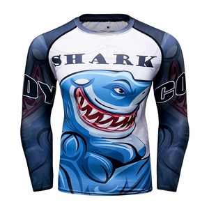 Rashguard unisexe à manches longues pour adultes respirant sublimé Compression Jiu Jitsu BJJ Gi Shirt - Product Image 3