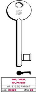 Llave de Mapa 6p1s (g.Vaz 0) Patent Agb, Corni, Mp, Patent - Product Image 1