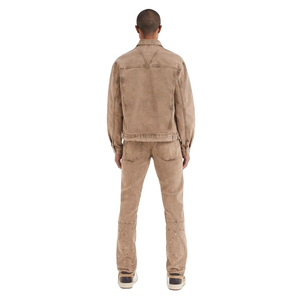 High Quality Premium Denim <b>Jacket</b> for <b>Men</b> Vintage Ripped Styles <b>Slim</b> <b>Fit</b> Waterproof Streetwear Windbreaker Outerwear Front for - Product Image 3