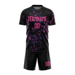 Logo personnalisé Jersey Football Sets Haute Qualité Confortable Séchage Rapide Respirant Léger 100% Polyester Hommes D'été Tops Chemises - Product Image 3