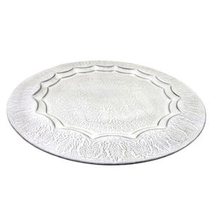 Plato redondo con lavado blanco Utensilios de cocina Platos decorativos Decoración del hogar Interior Hotel suministros restaurantes - Product Image 4