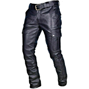 Pantalons en cuir de créateur pour hommes Fabrication sur mesure Fourniture en gros pour les marques de streetwear et de luxe - Product Image 1