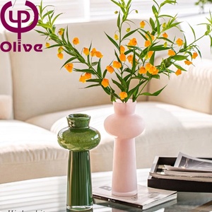 Decorazione del soggiorno <span class=keywords><strong>vaso</strong></span> di <span class=keywords><strong>fiori</strong></span> Vintage decorazione per la casa lanterne a forma di <span class=keywords><strong>vaso</strong></span> colorato <span class=keywords><strong>vaso</strong></span> di vetro color crema medievale soffiato a mano - Product Image 2