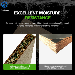 TOPOCEAN Panneau MDF mélaminé de qualité supérieure, design moderne, 10-25 mm, E1/E2, WBP, faible émission phénolique, pour solutions de rangement extérieur - Product Image 2