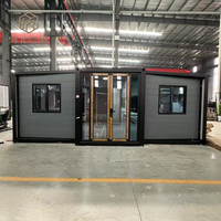 Villas de conteneurs préfabriquées de luxe, maisons de conteneurs pliables et extensibles, cabines mobiles portables, hôtels et chambres de stockage