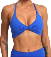 Soutien-gorge de sport/yoga réversible à maintien élevé pour femmes grandes tailles - Spandex/Nylon léger, sans coutures, bretelles réglables à l'avant