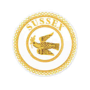 Insigne de broderie brodé à ressort en fil métallique insignes de tablier de régalia maçonnique au meilleur taux - Product Image 5