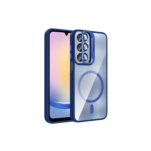 Étui de protection magnétique Deep Purple ANKY Etro Series M-Safe avec support de charge pour Samsung Galaxy A25, protection d'objectif d'appareil photo en silicone - Product Image 2
