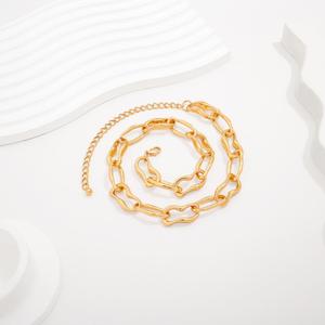 Fashionable and Unique Women's Minimalist <b>Copper</b> Link <b>Chain</b> Necklaces-Gift - Product Image 2