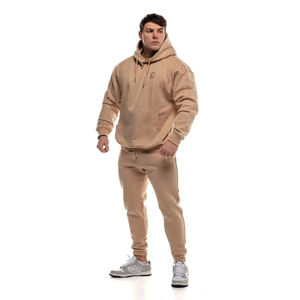 Trajes deportivos de gimnasio de 2 piezas de alta calidad para hombres Última moda Trajes de sudor a granel con logotipo personalizado en el frente - Product Image 3