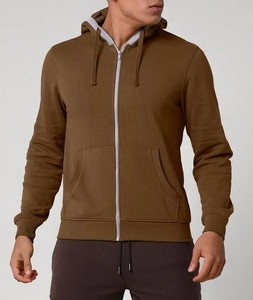 Sudadera con capucha para hombre de la mejor calidad de doble capa de alta calidad con precio razonable Producto superior Cremallera completa Manga larga con dos bolsillos - Product Image 6