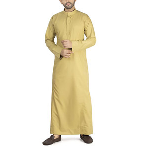 Jubba Jubbah ผู้ชายมุสลิม,ผ้าฝ้ายอิสลาม Shalwar Kameez สำหรับฤดูร้อน - Product Image 1